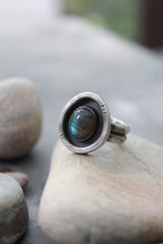 Load image into Gallery viewer, River Keeper Ring: Size 7.5 Labradorite Shadowbox
