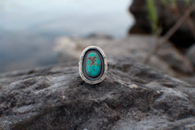 Load image into Gallery viewer, River Keeper Ring: Size 8 Sierra Bella Turquoise Ring
