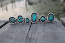 Load image into Gallery viewer, River Keeper Ring: Size 6.5 High Grade Carico Lake Turquoise
