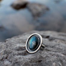 Load image into Gallery viewer, River Keeper Ring: Size 7.5 Labradorite Ring
