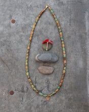 Load image into Gallery viewer, Riverbed Baby: The Blackfoot: A Barrel Beaded Necklace in 14k Gold Fill
