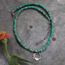 Load image into Gallery viewer, Purple is my Color, A beaded TURQUOISE Necklace!
