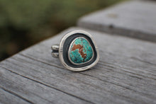 Load image into Gallery viewer, River Keeper Ring: Size 8.5 Sierra Nevada Turquoise
