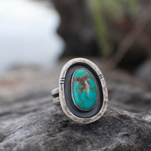 Load image into Gallery viewer, River Keeper Ring: Size 8 Sierra Bella Turquoise Ring
