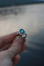 Load image into Gallery viewer, River Keeper Ring: Size 6.5 Mini with Verde Valley Turquoise
