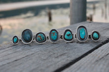 Load image into Gallery viewer, River Keeper Ring: Size 6.5 Mini with Verde Valley Turquoise
