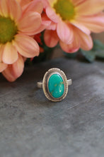 Load image into Gallery viewer, ~ A Turquoise Ring for Turquoise Lovers: Size 8 Sonoran Turquoise Oval
