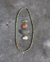 Load image into Gallery viewer, Riverbed Baby: The Madison: A Barrel Beaded Necklace in 14k Gold Fill
