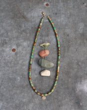 Load image into Gallery viewer, Riverbed Baby: The Dearborn: A Barrel Beaded Necklace in 14k Gold Fill
