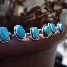 Load image into Gallery viewer, For the Love of Turquoise:  Size 8.5 light blue Rectangle in Natural Sonoran Turquoise

