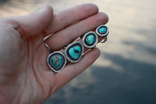 Load image into Gallery viewer, River Keeper Ring: Size 6.5 High Grade Carico Lake Turquoise
