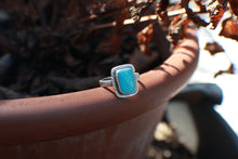 Load image into Gallery viewer, For the Love of Turquoise:  Size 9.5 Large Rectangle Natural Sonoran Turquoise
