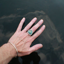 Load image into Gallery viewer, River Keeper Ring: Size 8.5 Sierra Nevada Turquoise
