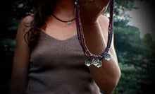 Load image into Gallery viewer, Purple is my Color, A beaded Lepidolite Necklace
