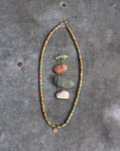 Load image into Gallery viewer, Riverbed Baby: The Snake: A Barrel Beaded Necklace in 14k Gold Fill

