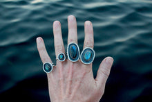 Load image into Gallery viewer, River Keeper Ring: Size 6.75-7 Mini Labradorite Shadowbox
