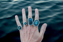 Load image into Gallery viewer, River Keeper Ring: Size 7.5 Labradorite Shadowbox
