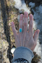 Load image into Gallery viewer, For the Love of Turquoise:  Size 6.75 Oval (large) Sonoran Turquoise - Stabilized

