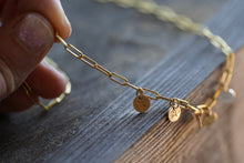 Load image into Gallery viewer, Gold Lumiere Paperclip Chain Necklace - 14k Gold Fill 16-18" length
