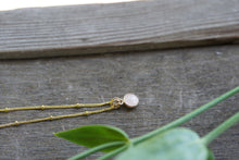Load image into Gallery viewer, Rose Quartz Necklace in 14k Gold FIll - 6mm round on bead chain - Love and Compassion
