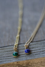 Load image into Gallery viewer, Lapis Lazuli Necklace in 14k Gold FIll - 6mm round on bead chain - Truth and Insight
