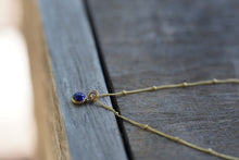 Load image into Gallery viewer, Lapis Lazuli Necklace in 14k Gold FIll - 6mm round on bead chain - Truth and Insight
