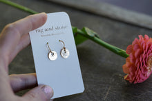 Load image into Gallery viewer, Gold Tiny Coin Earrings in 14k Gold Fill
