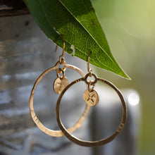 Load image into Gallery viewer, Gold Lumen Hoops - Small - 14k Gold Fill
