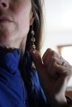 Load image into Gallery viewer, Montana Agate Danglers #2 with Small ovals at bottom
