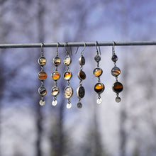 Load image into Gallery viewer, Montana Agate Danglers #1 with Larger Ovals at bottom
