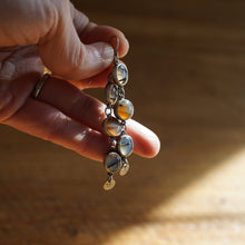 Load image into Gallery viewer, Montana Agate Danglers #2 with Small ovals at bottom
