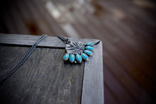Load image into Gallery viewer, Seeds of Change - a sand cast Bloom with Sonoran Turquoise Petals
