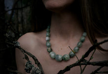Load image into Gallery viewer, Aquamarine Strand for Mermaids! 19" Necklace with Fishermans hook clasp
