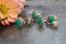 Load image into Gallery viewer, ~ A Turquoise Ring for Turquoise Lovers: Size 8 Sonoran Turquoise Tall Oval
