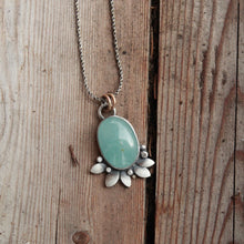 Load image into Gallery viewer, Aquamarine Seedling Pendant #2 on 18&quot; chain
