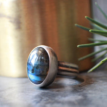 Load image into Gallery viewer, Labradorite Flash Ring in Mixed Metals - Size 9
