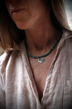 Load image into Gallery viewer, Purple is my Color, A beaded TURQUOISE Necklace!
