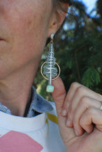 Load image into Gallery viewer, Big Spruce over Moons in June, a big ol&#39; pair of earrings
