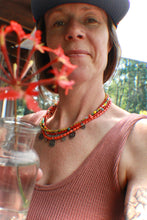 Load image into Gallery viewer, Wildflower Woman Necklace - an ode to August
