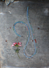 Load image into Gallery viewer, Long Beaded double necklace in Blues!
