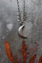 Load image into Gallery viewer, Shoot for the MOON - Charmed Crescent Moon on 24&quot; chain - Ready to Ship
