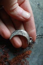 Load image into Gallery viewer, Shoot for the MOON - Charmed Crescent Moon on 24&quot; chain - Ready to Ship
