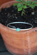 Load image into Gallery viewer, Erry&#39;day Turquoise Bangle SIZE MEDIUM: 2 1/2&quot; inner diameter, stone with black matrix
