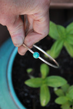 Load image into Gallery viewer, Erry&#39;day Turquoise Bangle SIZE MEDIUM: 2 1/2&quot; inner diameter, stone with black matrix
