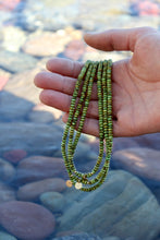 Load image into Gallery viewer, Rio Bravo: AAA Green Sonoran Gold Turquoise Necklace with 14k Gold Fill

