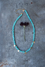 Load image into Gallery viewer, 5 Coins Kingman Turquoise Necklace with 14k Gold Fill - OOAK
