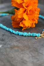 Load image into Gallery viewer, 5 Coins Kingman Turquoise Necklace with 14k Gold Fill - OOAK
