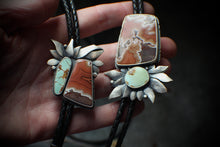 Load image into Gallery viewer, The Montana Heirloom BOLO Number 1 - Dryhead Agate &amp; Butte Turquoise

