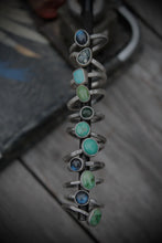 Load image into Gallery viewer, Alchemy Ring - size 7.25 Turquoise oval Fatty Stacker
