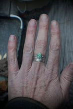 Load image into Gallery viewer, Alchemy Ring - size 7.25 Turquoise oval Fatty Stacker

